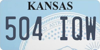 KS license plate 504IQW