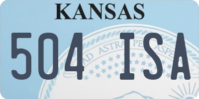 KS license plate 504ISA