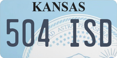 KS license plate 504ISD