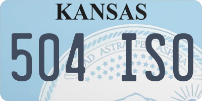 KS license plate 504ISO