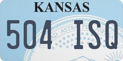 KS license plate 504ISQ