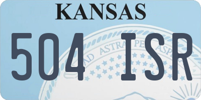 KS license plate 504ISR
