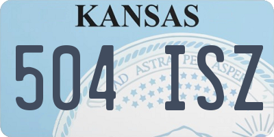 KS license plate 504ISZ