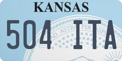 KS license plate 504ITA