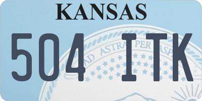 KS license plate 504ITK