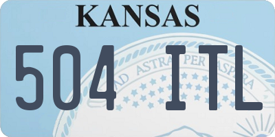 KS license plate 504ITL