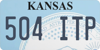 KS license plate 504ITP