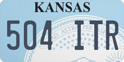 KS license plate 504ITR