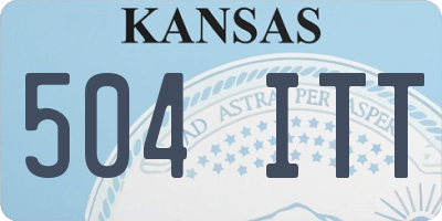 KS license plate 504ITT