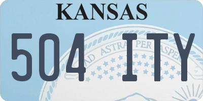 KS license plate 504ITY