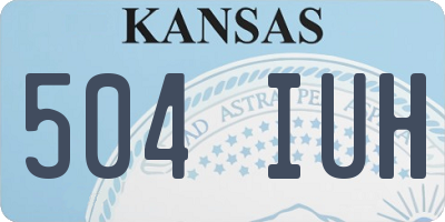 KS license plate 504IUH