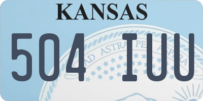 KS license plate 504IUU