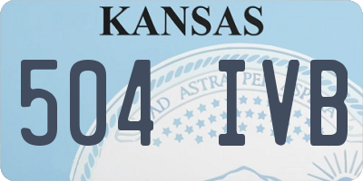 KS license plate 504IVB