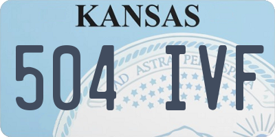 KS license plate 504IVF