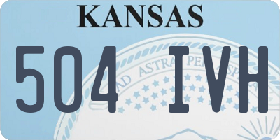 KS license plate 504IVH