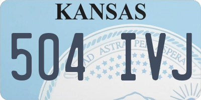 KS license plate 504IVJ