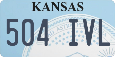 KS license plate 504IVL