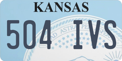 KS license plate 504IVS