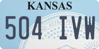 KS license plate 504IVW