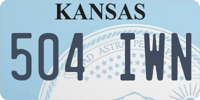 KS license plate 504IWN