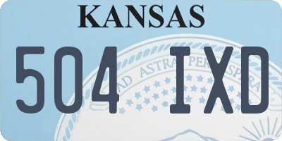 KS license plate 504IXD