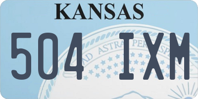 KS license plate 504IXM
