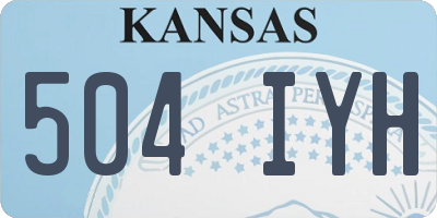 KS license plate 504IYH