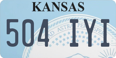 KS license plate 504IYI