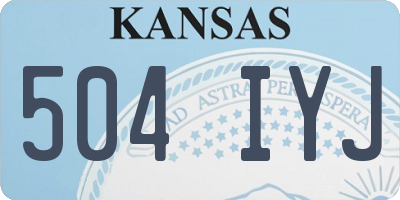 KS license plate 504IYJ