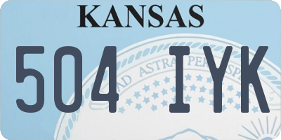 KS license plate 504IYK