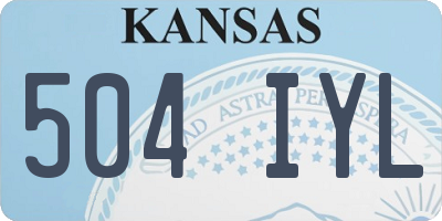 KS license plate 504IYL