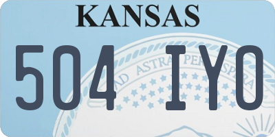 KS license plate 504IYO