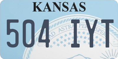 KS license plate 504IYT