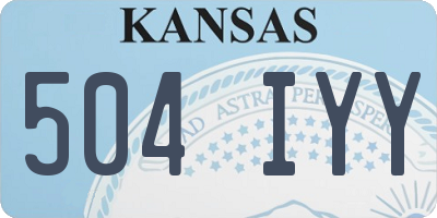 KS license plate 504IYY