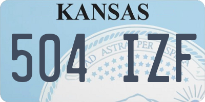 KS license plate 504IZF