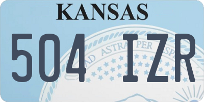 KS license plate 504IZR