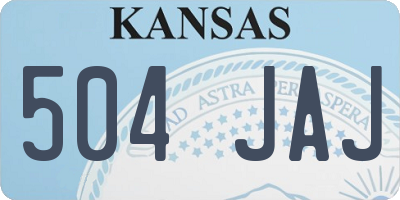 KS license plate 504JAJ