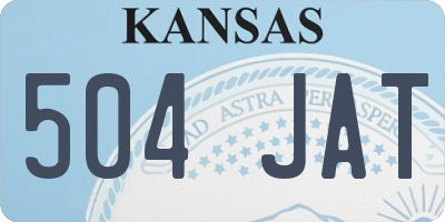 KS license plate 504JAT