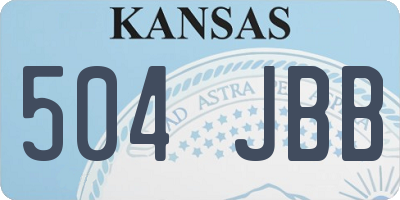 KS license plate 504JBB