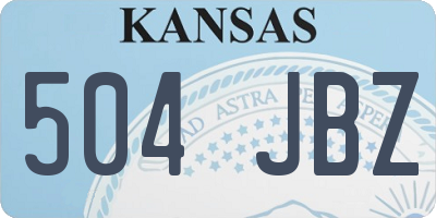 KS license plate 504JBZ