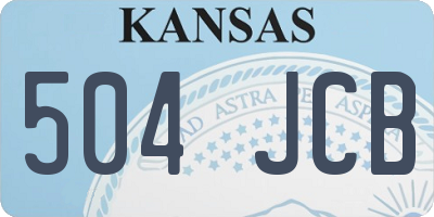 KS license plate 504JCB