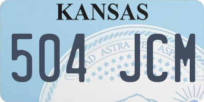 KS license plate 504JCM