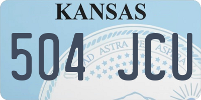 KS license plate 504JCU
