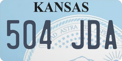 KS license plate 504JDA