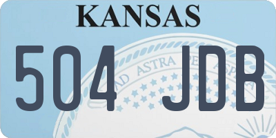 KS license plate 504JDB