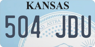 KS license plate 504JDU