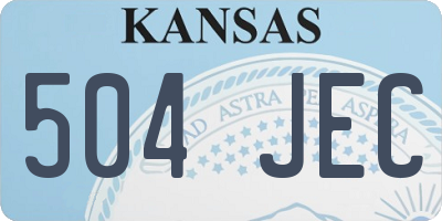 KS license plate 504JEC