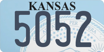 KS license plate 5052