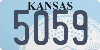 KS license plate 5059