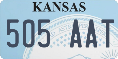KS license plate 505AAT